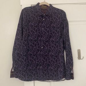 Ted Baker London purple floral button down